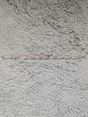 Vintage 2000s Avon Breast Cancer Awareness Ribbon Tennis Bracelet - Pink Enamel
